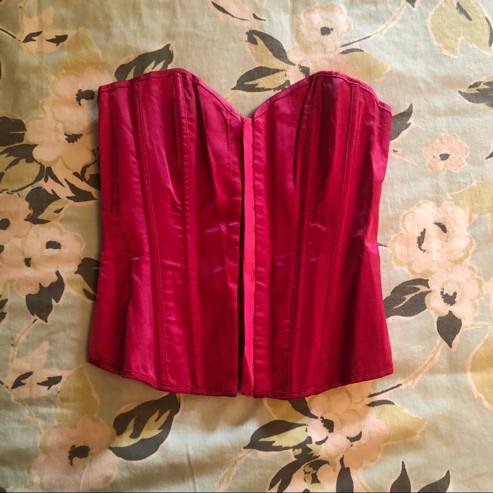 Pink Fredrick’s of Hollywood fashion corset